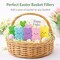 Wooden Easter Decor, 30 Pcs Mini Bunny Set, Freestanding Tiered Tray & Easter Basket Fillers, Spring Table Centerpiece Mantel Shelf Decorations